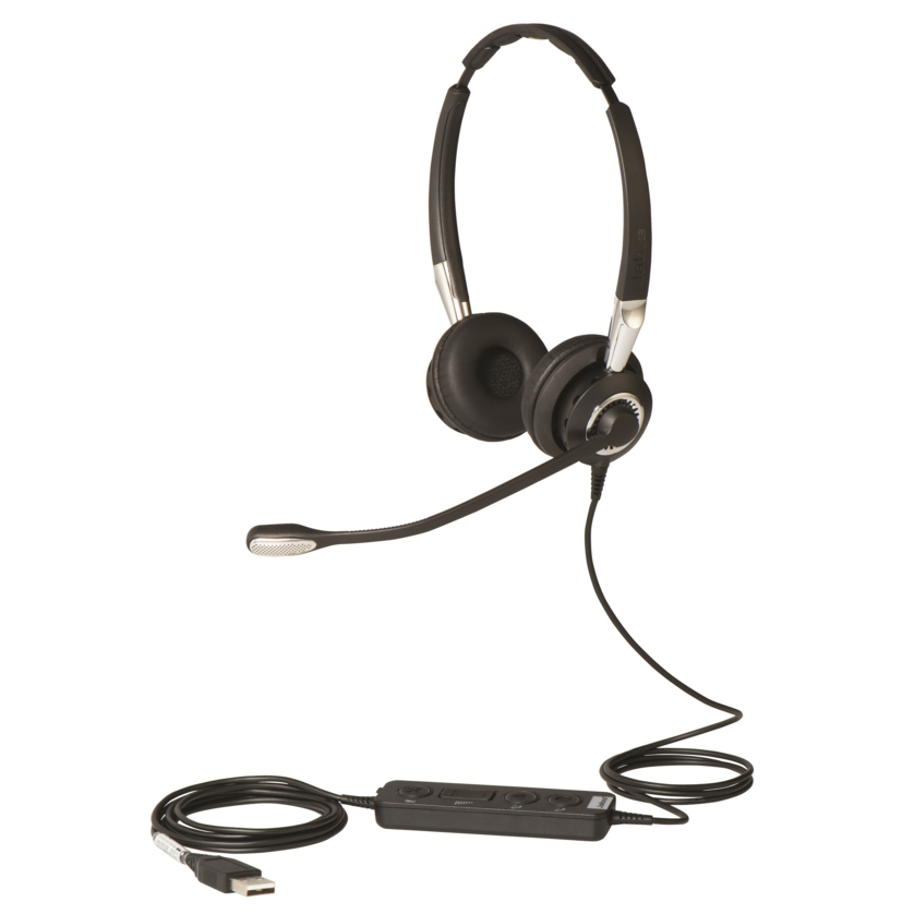 JA-2499-829-309 Jabra BIZ™ 2400 II Duo USB UC CC is een uitstekende dubbeloorse headset voor professioneel gebruik.
